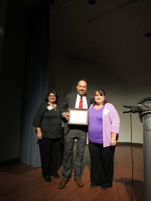 Tamarah Smith, Bryan Garey, and Award Winner, Laura Hagy