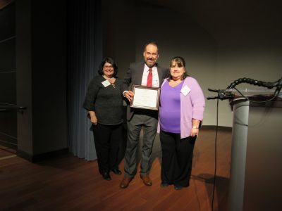 Tamarah Smith, Bryan Garey, and Award Winner, Laura Hagy