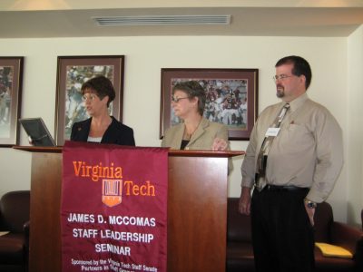 Judy Alford, Tom Tuckey, and Linda Woodard